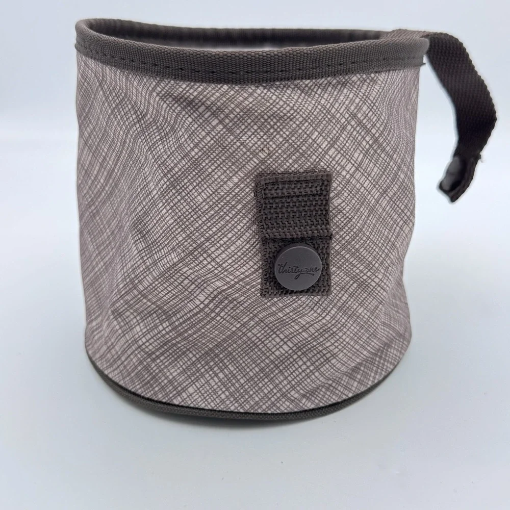 Thirty-One Oh-Snap Bin Taupe Cross Pop Retired New No Tags 31 Snap Pocket 6